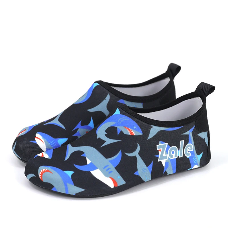 Для маленьких мальчиков, динозавр, пляж, аква, Мужская обувь для Босиков, детская спортивная обувь для рыбалки, уличные кроссовки для девочек, обувь для плавания - Цвет: Blue Shark