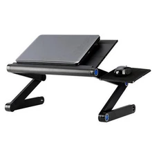 New Laptop Stand Adjustable Holder For Bed Notebook 360 Foldable Laptop Desk Table Cooling Fan hole Stand Portable Lapdesks Tray