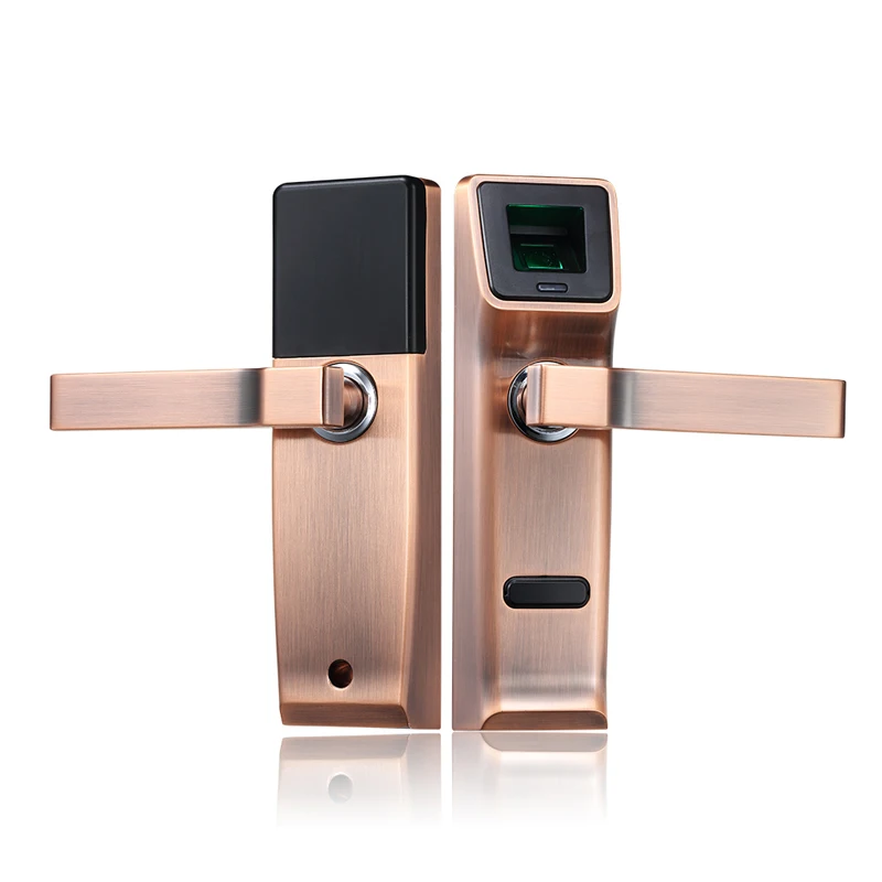 

Biometric Electronic Door Lock Fingerprint, Mechanical Key Digital Keyless Lock Smart Entry Zinc Alloy lk904RC