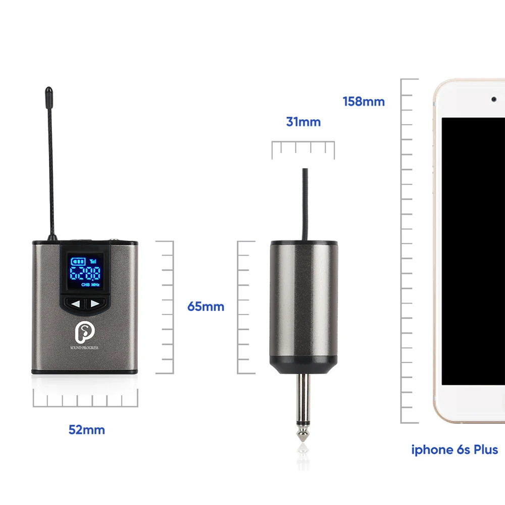 UHF беспроводная система с микрофоном/петличный нагрудный микрофон, двойные передатчики и один мини перезаряжаемый приемник 1/" выход