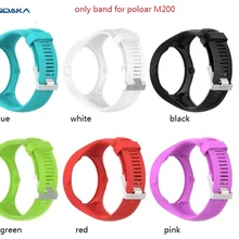 20 шт. DHL бесплатно. Силиконовый ремешок для часов браслет для Полар-флиса M200 часы для бега с GPS