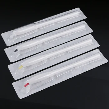 

50pcs Disposable Sterile Design 3D Permanent Makeup Eyebrow Microblading Manual Tattoo Pen with 12/14/17/18U pin blade needles