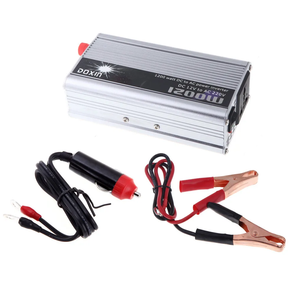 

12v 220v 1200w portable removable mobile inverter for car use battery charger
