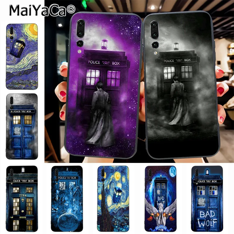 

Maiyaca Tardis Tenth Doctor Dr Who In Space Purple Hot Printed Phone Case for Huawei P20 P20 pro Mate10 P10 Plus Honor9 case