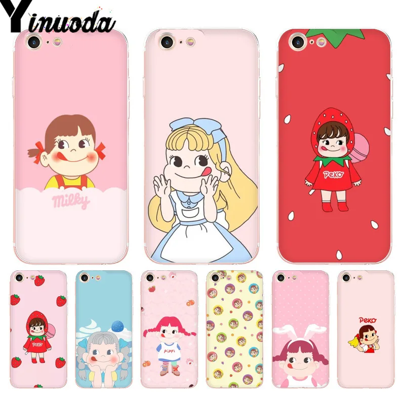 

Yinuoda For iphone 7 6 X Case Fujiya Milky Peko chan Coque Shell Phone Case for iPhone 8 7 6 6S Plus X 10 5 5S SE XR XS XSMAX