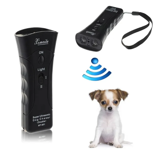 Super Double Ultrasonic Dog Chaser Deterrent Device Stops Aggressive