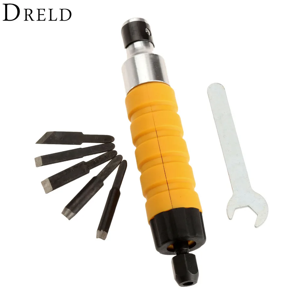 Electric Drill Wood Chisel Carving Tool Hammer Chuck Attachment