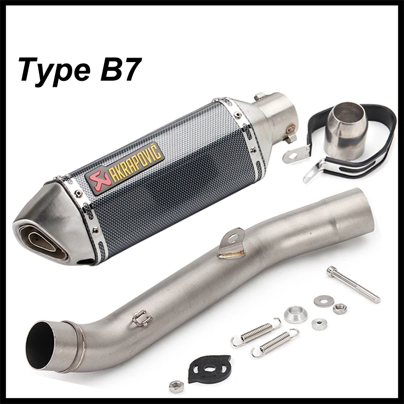 Akrapovic выхлопной мотоцикл для Kawasaki Z800 2013 2016 слипоны трубы Escape Moto Глушитель со