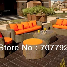 2013 дизайн уличная мебель для патио плетеный Чат набор