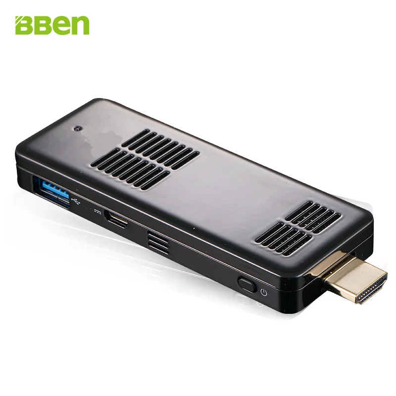 Bben Mini PC Stick In-tel cherry trail z8300 Hdmi Wifi Computer Stick , quad cores , 2gb/32gb , Smart Compute tv Stick windows10