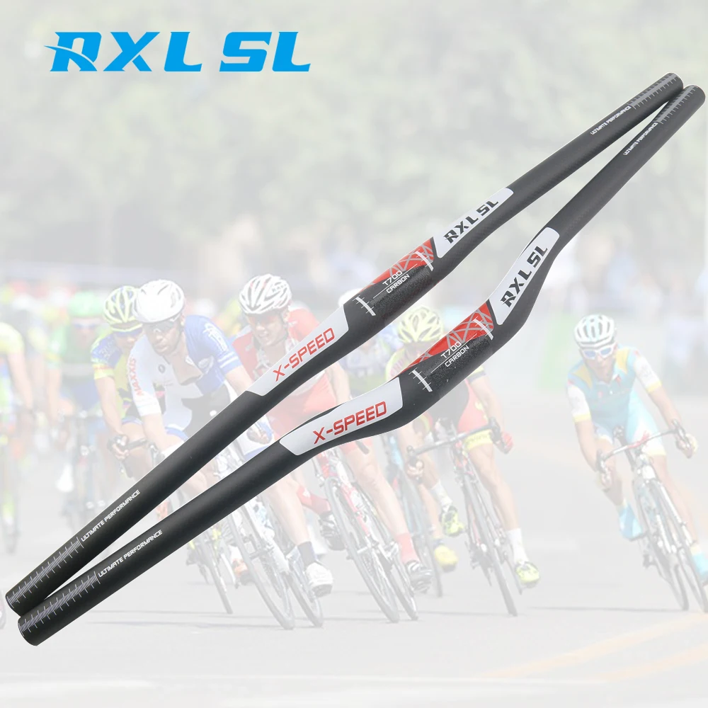 

MTB Handlebar RXL SL Handlebar Bike Racing Carbon 31.8 Carbon Handlebar MTB Black 3K Matte Riser/Flat Handlebars