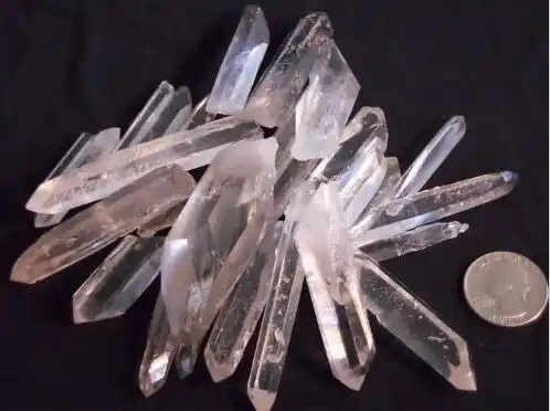 Розовый лемурийский кристалл кварца 112 г Много AAA Бразилия редкий Orgone рейки - изображение