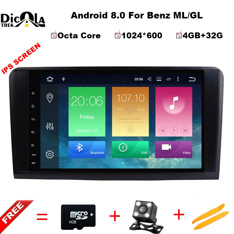 Octa Core 9''Car Android 8.0 Car DVD GPS Player For Mercedes Benz ML W164 W300 ML350 ML450 ML500 GL X164 G320 GL350 GL450 GL500 Octa Core 9''Car Android 8.0 Car DVD GPS Player For Mercedes Benz ML W164 W300 ML350 ML450 ML500 GL X164 G320 GL350 GL450 GL500