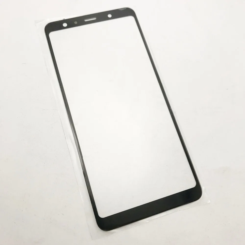 Передняя внешняя стеклянная линза для Samsung Galaxy A7 2018 A750 Черный сенсорный ЖК экран