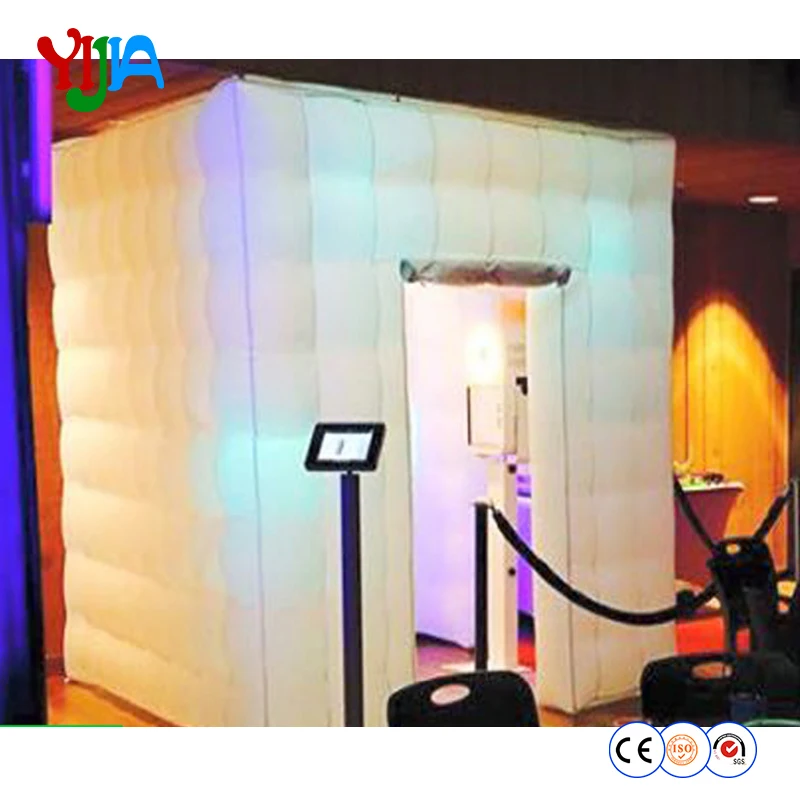 Yijia надувные photo booth с красочными светодиодные фонари дешевые photobooth для вечерние свадебные