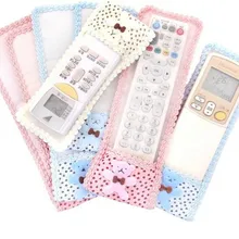 3 шт милый медведь ткань Защитный чехол для ТВ кондиционер пульт дистанционного управления Пылезащитная куртка сумка(S/M/L