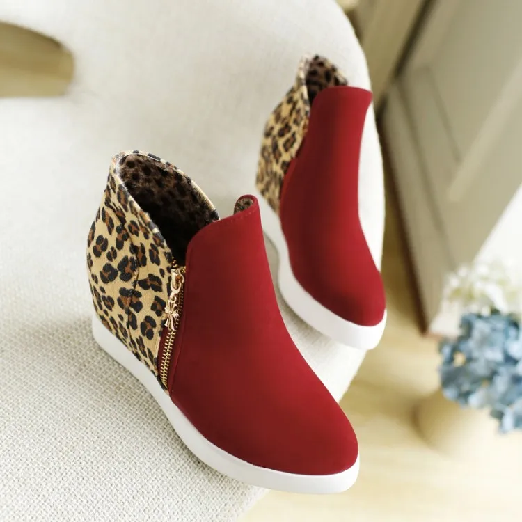 

Big Size 9 10 12 boots women shoes ankle boots for women ladies boots Match color flat with inside increase