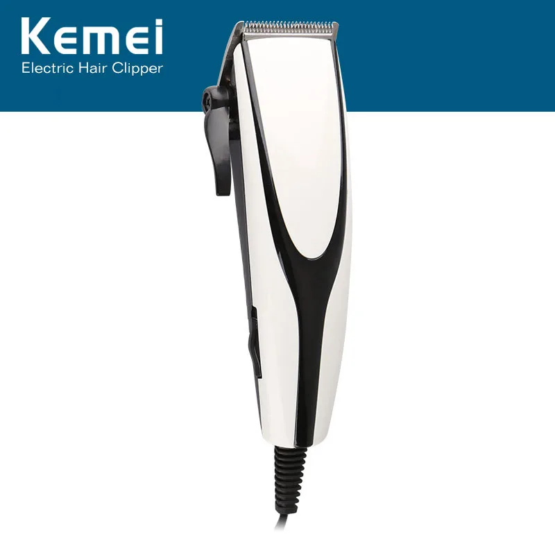 Kemei KM-6356 профессиональная машинка для стрижки волос триммер с 4 ограничивающие насадки бритва обрезные инструменты для мужчин детей