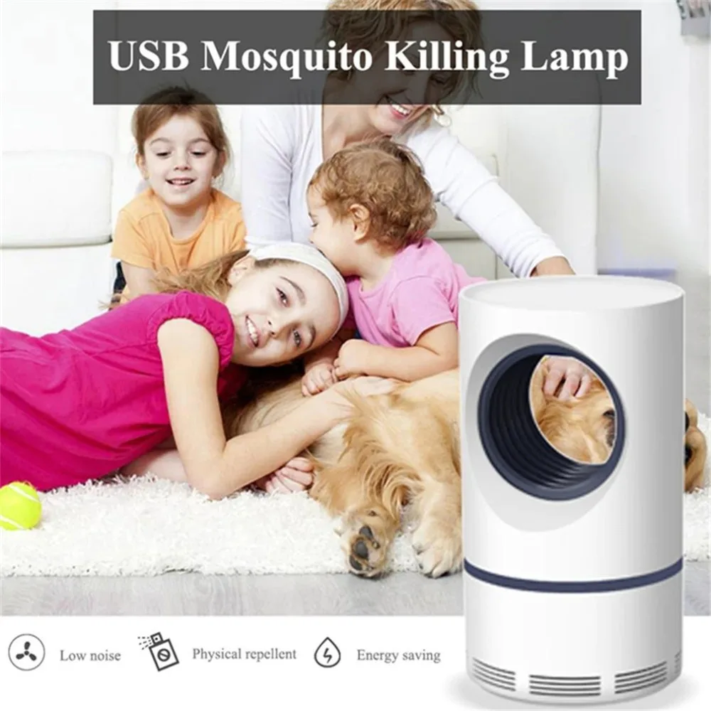 5 в 5 Вт USB мощность комаров убийца лампа светодиодный ловушка вредителей лампа для уничтожения насекомых УФ ночник для спальни кухни