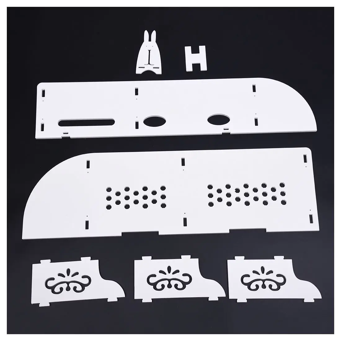 الجوف منحوت 2 الطبقة العائمة رفوف الحائط المقصورة العليا CD DVD خزانة وحدة تخزين-أبيض الجوف منحوت 2 الطبقة العائمة رفوف الحائط المقصورة العليا CD DVD خزانة وحدة تخزين-أبيض