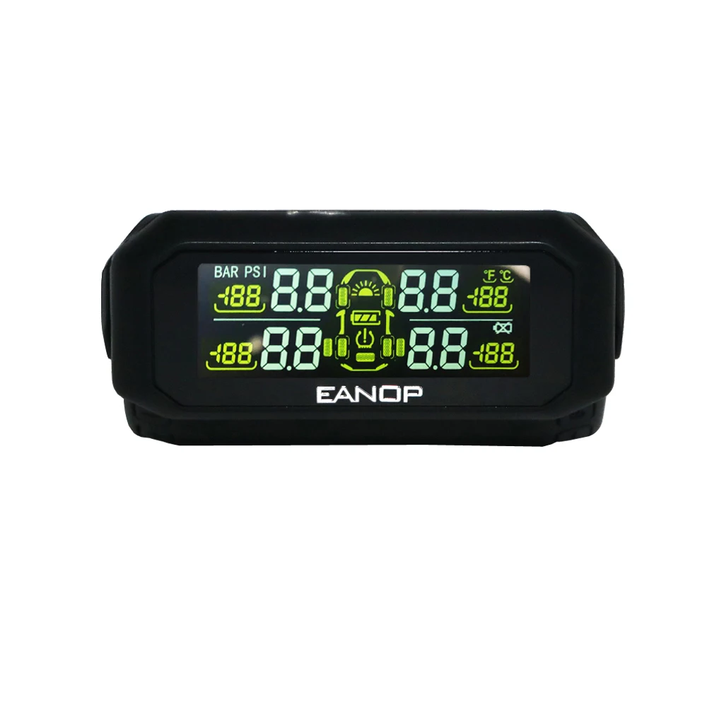  EANOP Smart TPMS USB Sistema de Monitoreo de presión de neumáticos con energía Solar alarma inalámb