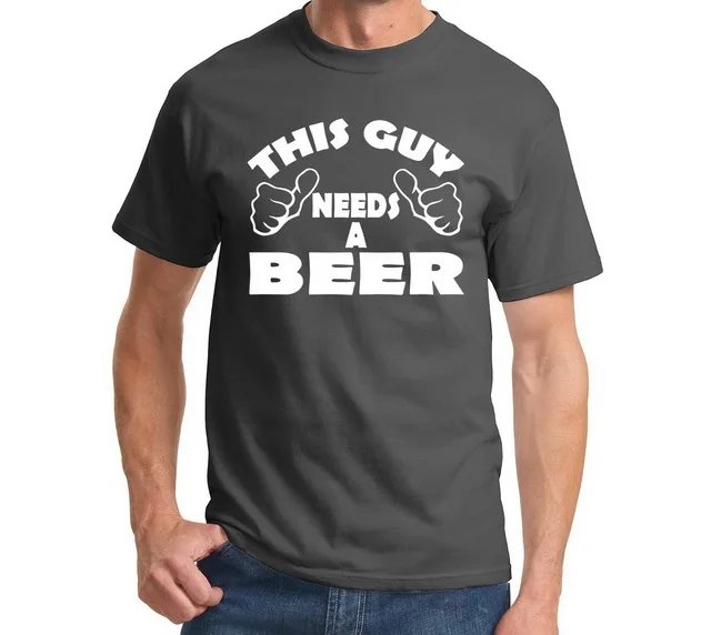 

This Guy Needs A Beer -Funny Drinking Party T-Shirt Holiday Gift Tee Drunk Shirt More Size and Colors-A025