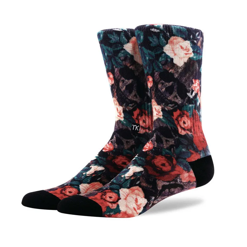 PEONFLY мужские хлопковые носки бренд весна осень плюс размер Качество Облегающее Coolmax черный серый узор Бизнес платье мужские носки