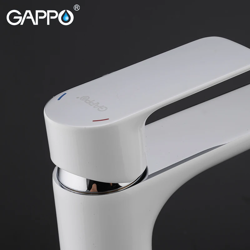 Billige GAPPO becken wasserhahn bad wasserhahn mischer wasserhahn weiß becken armaturen wasserfall wasserhahn deck montiert wasserhähne G1048 2 G1048 31