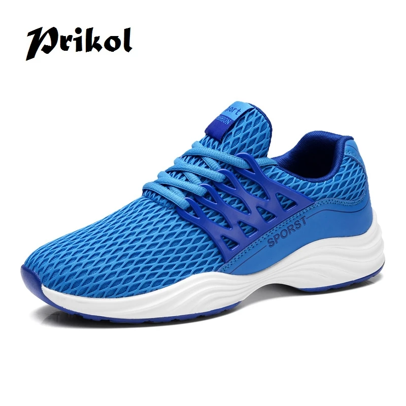

Prikol Luxury Brand Summer Tenis Masculino Men Breathable Sport Shoes Tennis Red White Athletic Sneakers Comfortable