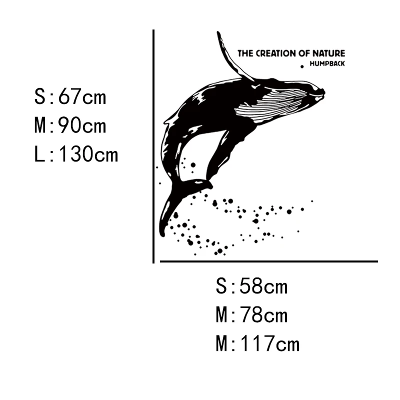 Кит наклейки на стену домашний вход, гостиная бар, кафе, фоновая стена, выдолбленные наклейки на стену BJL551