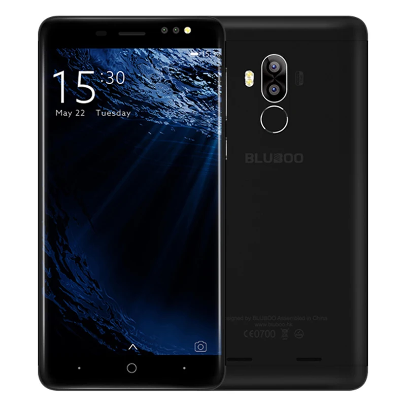 BLUBOO D1 2GB RAM 16GB ROM Android 7.0 Mobile Phone MTK6580A 1.3GHz Quad Core 5.0 Inch 2.5D HD Screen Dual Camera 3G Smartphone