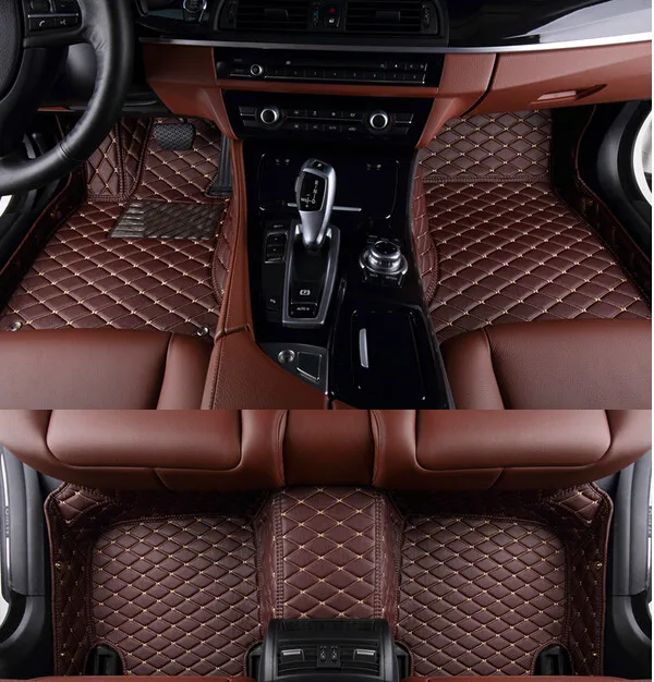 Хорошее качество! Специальные автомобильные коврики+ один коврик в багажник для Nissan Elgrand E52 7 8 мест-2010 водонепроницаемые ковры