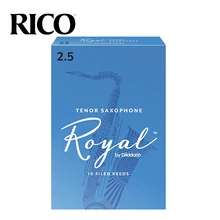 RICO Royal Tenor Sax stroiki saksofon tenorowy Bb trzciny siły 2 5 #3 0 # niebieski pudełko z 10 [darmowa wysyłka] tanie tanio Vandoren