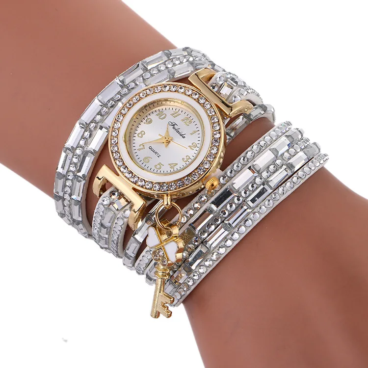 

Women Watches Fashion Casual Bracelet Watch Women Relogio Leather Rhinestone Diamond Quartz Watch Clock Female Montre Femme zega