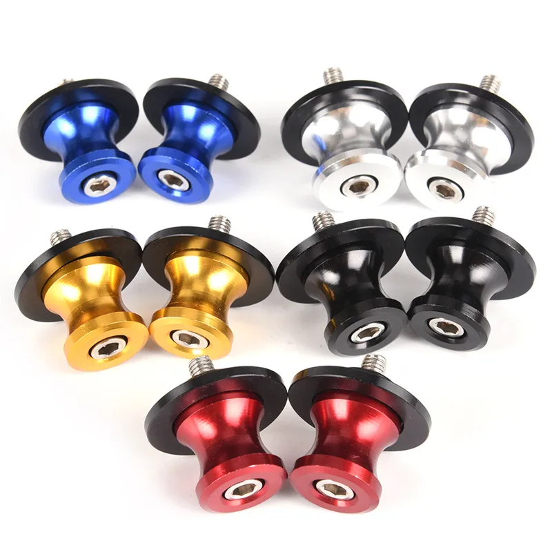 2pcs/lot Universal 6mm swing arm Spools Sliders motorcycle accessories