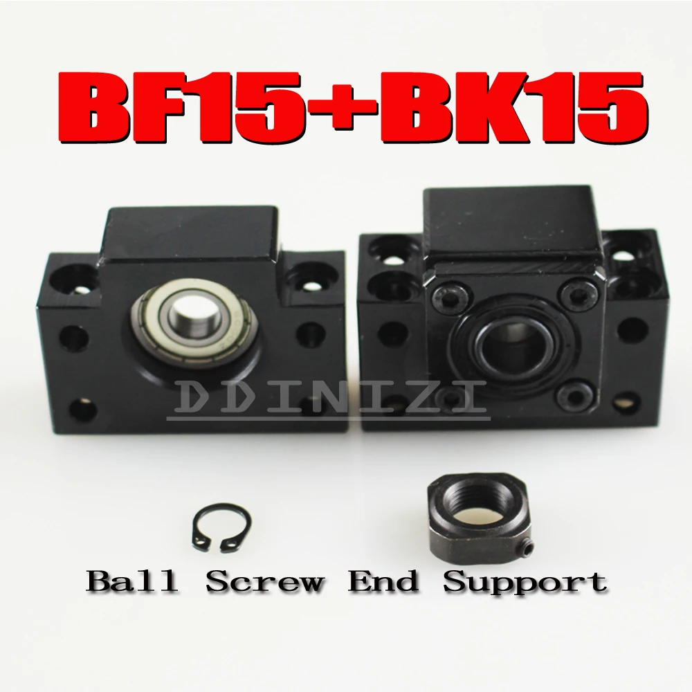 Новинка SFU2005 шариковый винт 1 шт. BK15 и BF15 для винта 20 мм 2005 SFU2004 SFU2010 Конец опоры |