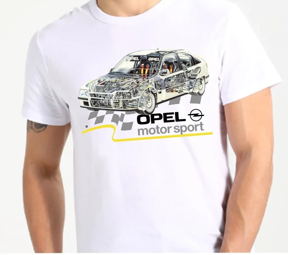 2019 модная летняя футболка Германия Классическая легенда Автомобиль opel kadett