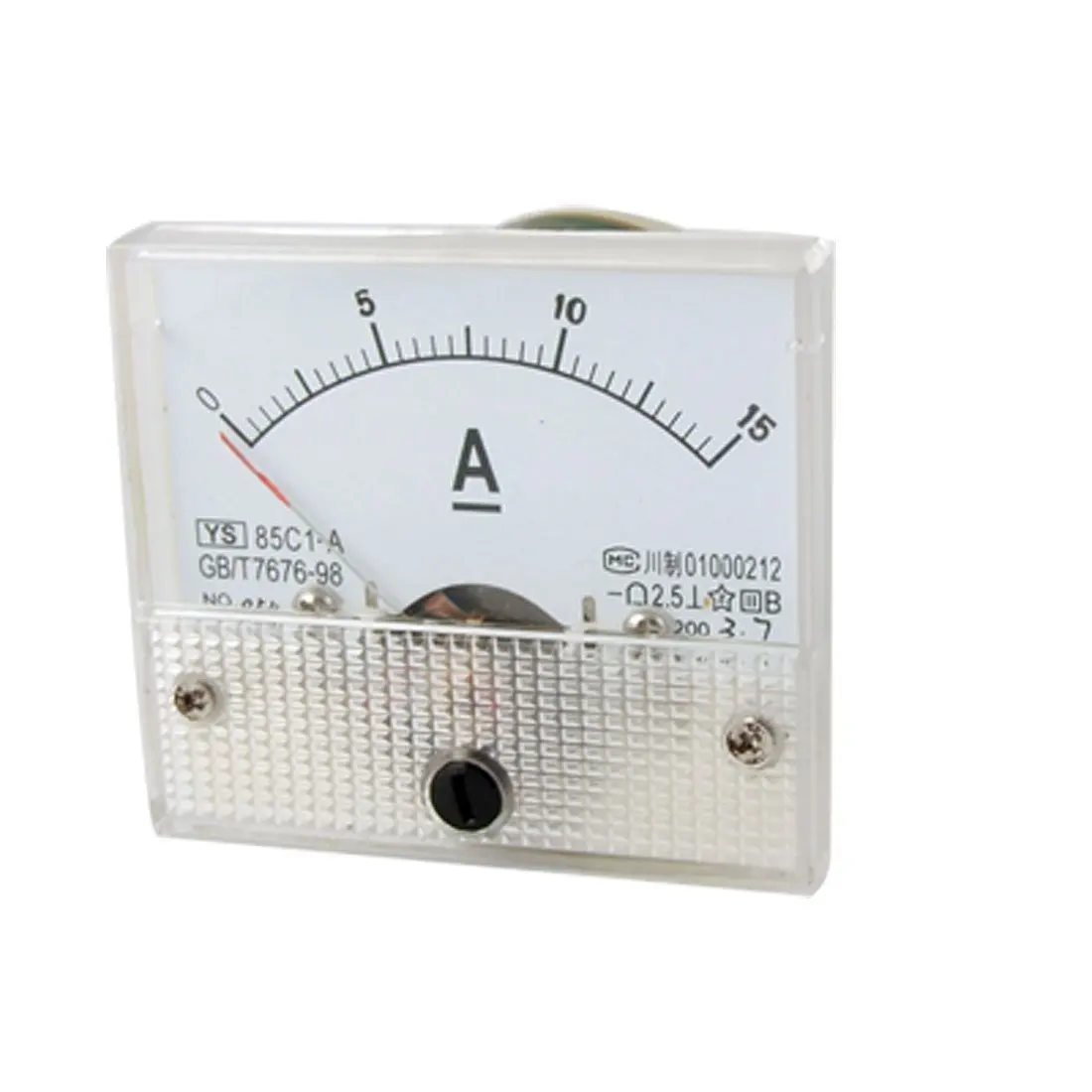 AYHF 85C1 DC 0 15A Rectangle Analog Panel Ammeter Gaugein Voltage