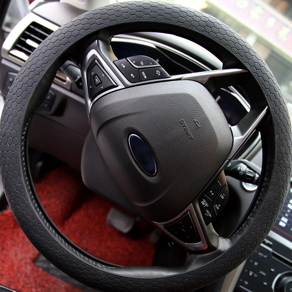 2017 New Universal Soft Car Silicone Steering Wheel Cover Shells