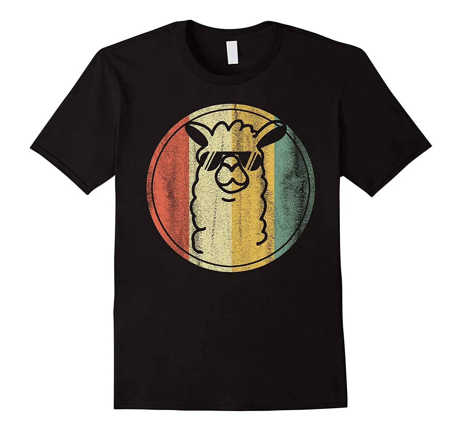 Alpaca Llama T-Shirt Gifts: Vintage Retro No Prob LlamaRound Neck T-Shirts | Мужская одежда