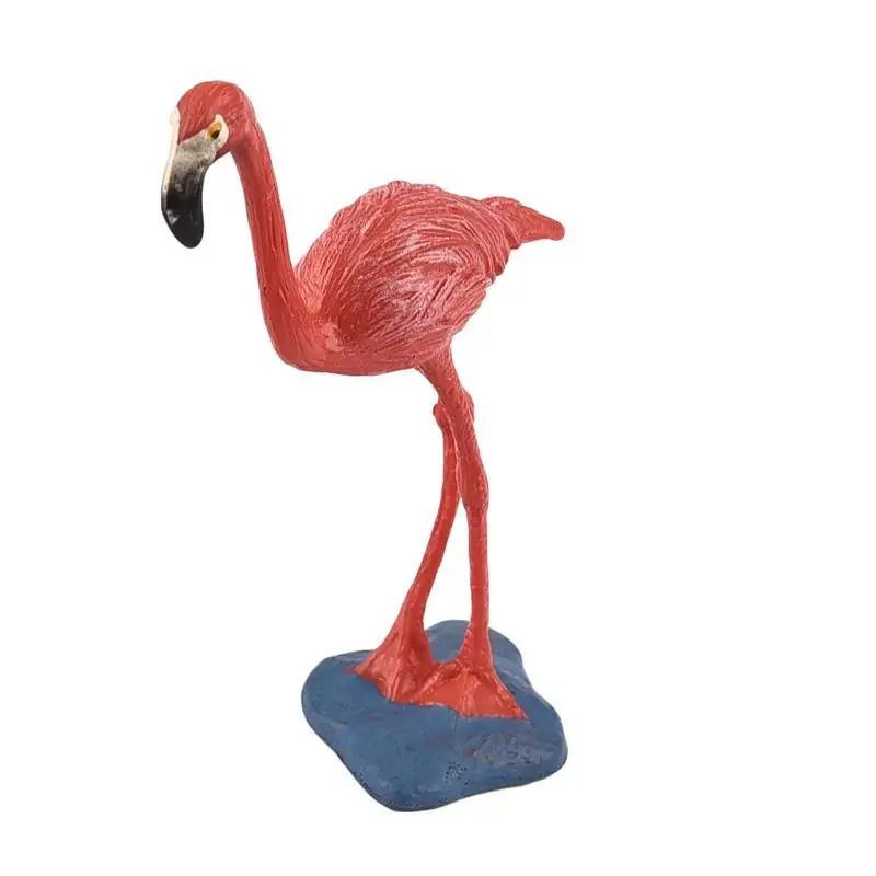 7 стилей моделирования Фламинго попугай кран птица фигурка пластиковое миниатюрное украшение для сада в виде Феи современные фигурки Статуэтка из ПВХ