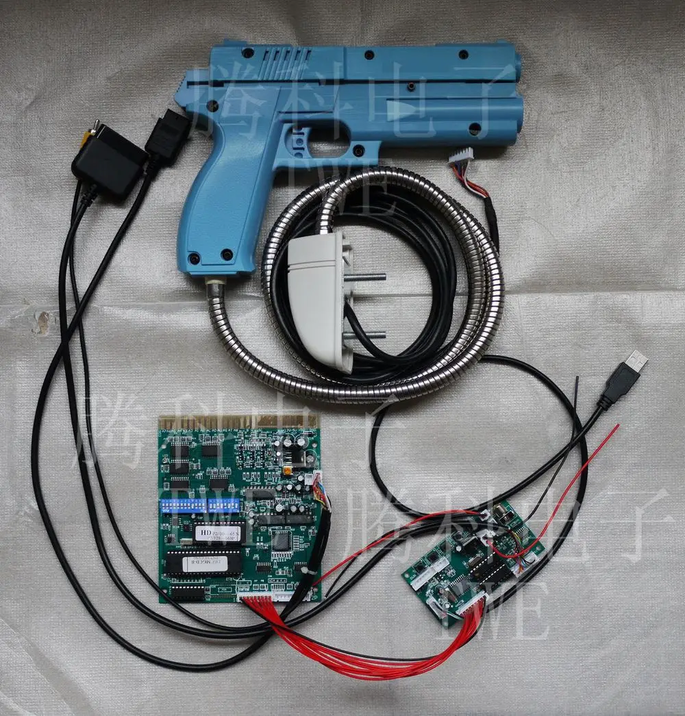 Arcade game kit Time crisis 3, for CRT screen, TWE MGCD JAMMA converter