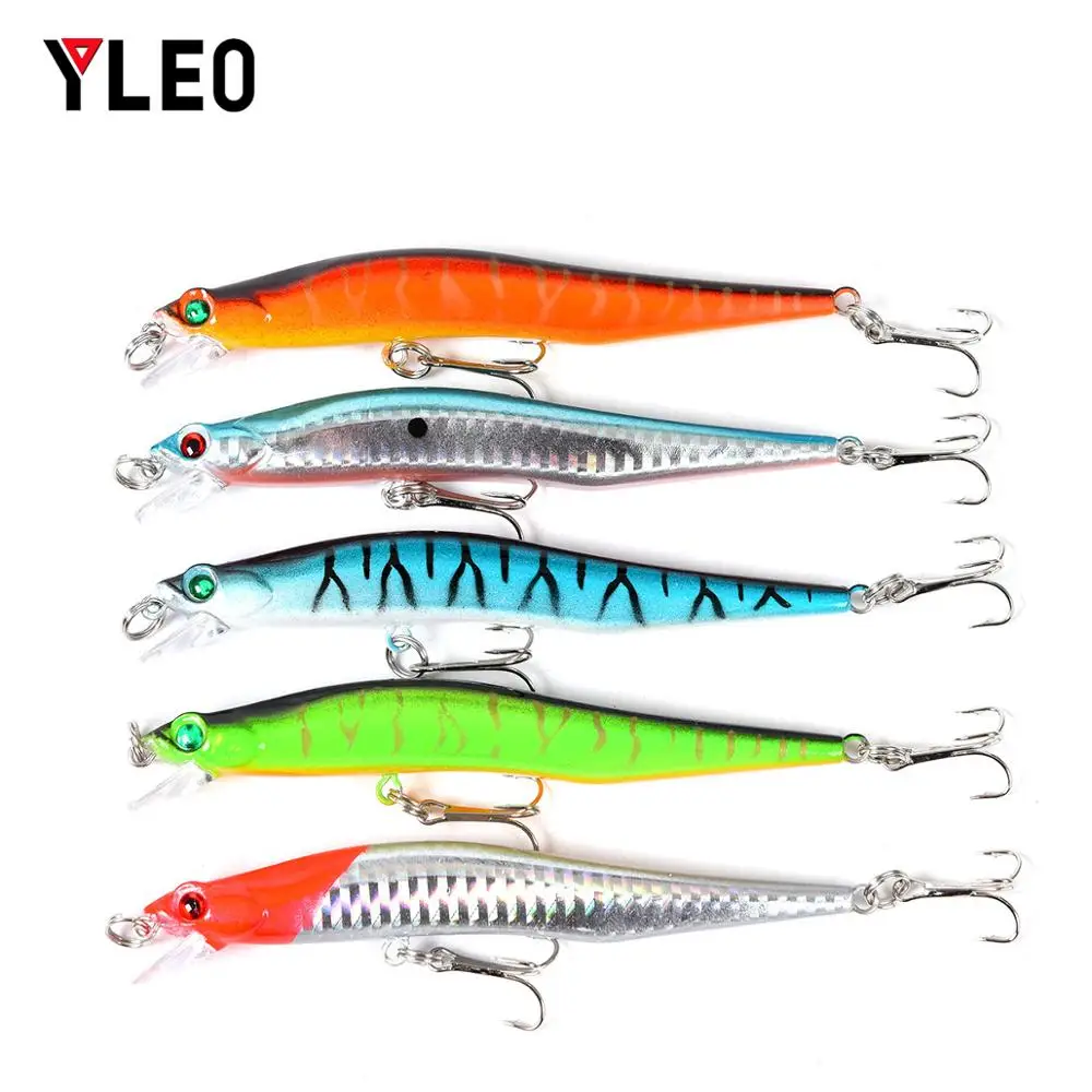 

YLEO 1PCS Fishing Lure Minnow Crankbait Hard Bait Tight Wobble Fishing Tackle Fake bait