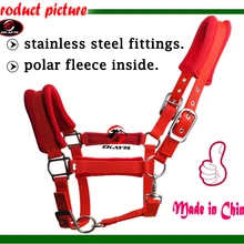 Лошадь Холтер, фурнитура из нержавеющей стали, очень сильный и длительный срок службы, флис внутри, мягкий/удобный.(RLT3010B