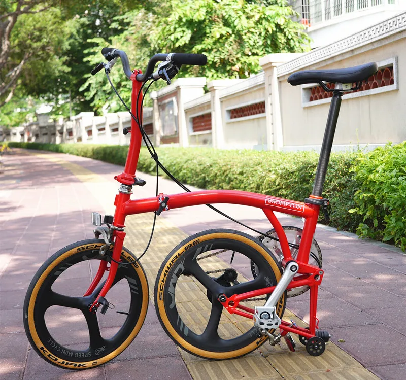 Углеродные колеса Brompton 74 мм 3 Спицы велосипед керамический 3sixty Hubsmith концентратор 1" 1 3/8" 349 Электрический SMC скорость мини цикл