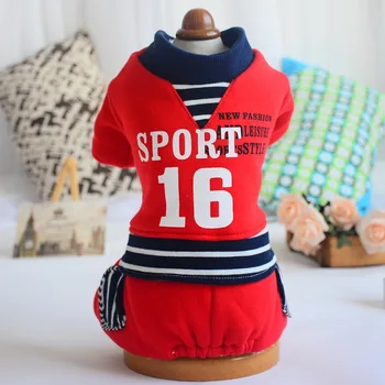 

Small Dog Cat Print Fleece Hoodie Coat Dog Pet Jumpuit Warm Winter Pet Clothes 5 sizes 3Colour