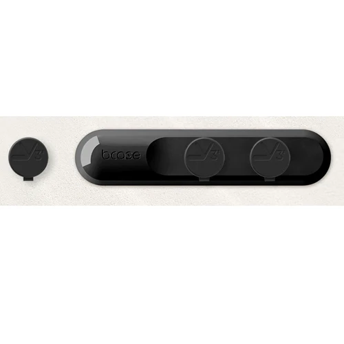 XiaoMi TUP Магнитный абсорбционный зажим для кабеля, высокая совместимость, держатель кабеля для передачи данных, Не оставляющий следов клейкий кабель для smart life 4 цвета - Цвет: black