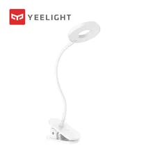 Светодиодная настольная лампа Xiaomi Yeelight с зажимом, ночник, Перезаряжаемый USB, 5 Вт, 360 градусов, Регулируемая лампа для чтения для спальни