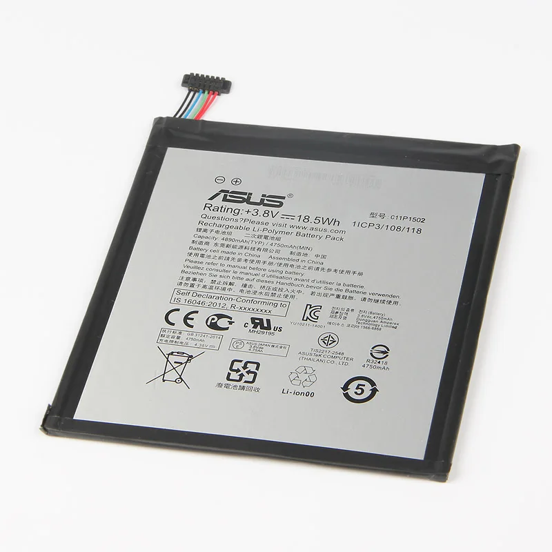 Оригинальная материнская плата ASUS C11P1502 планшетный ПК Батарея для ASUS ZenPad10 Z300C Z300M Z300CG Z300CL P023 P01T 10,1 4890 мАч