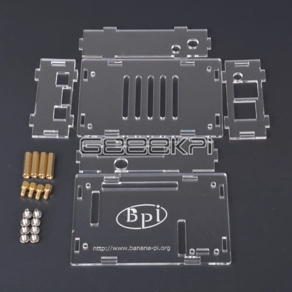 Прозрачный акриловый чехол GeeekPi защитный корпус для бананов Pi M3 BPI M3|box for|box boxbox